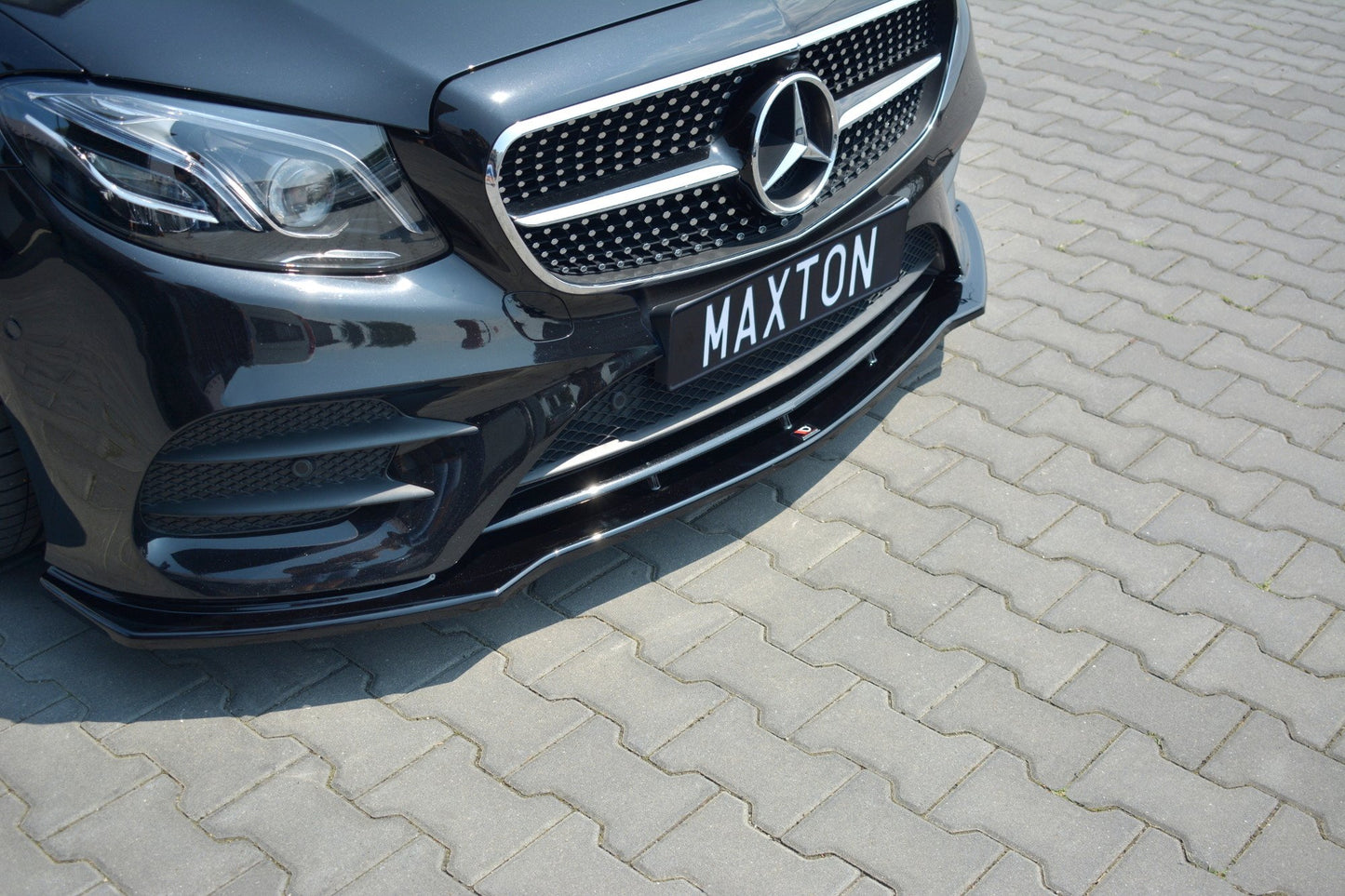 Front Ansatz V.1 für Mercedes-Benz E-Klasse W213 Coupe (C238) AMG-Line schwarz Hochglanz