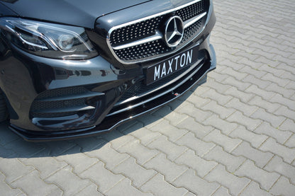 Front Ansatz V.1 für Mercedes-Benz E-Klasse W213 Coupe (C238) AMG-Line schwarz Hochglanz
