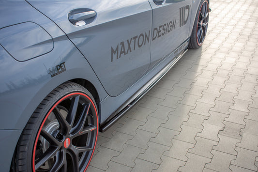 Seitenschweller Ansatz für V.1 für BMW 1er F40 M-Paket/ M135i  schwarz matt