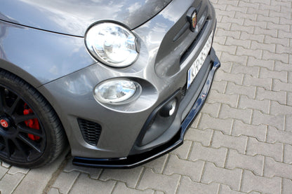 Front Ansatz für FIAT 500 ABARTH MK1 FACELIFT Carbon Look