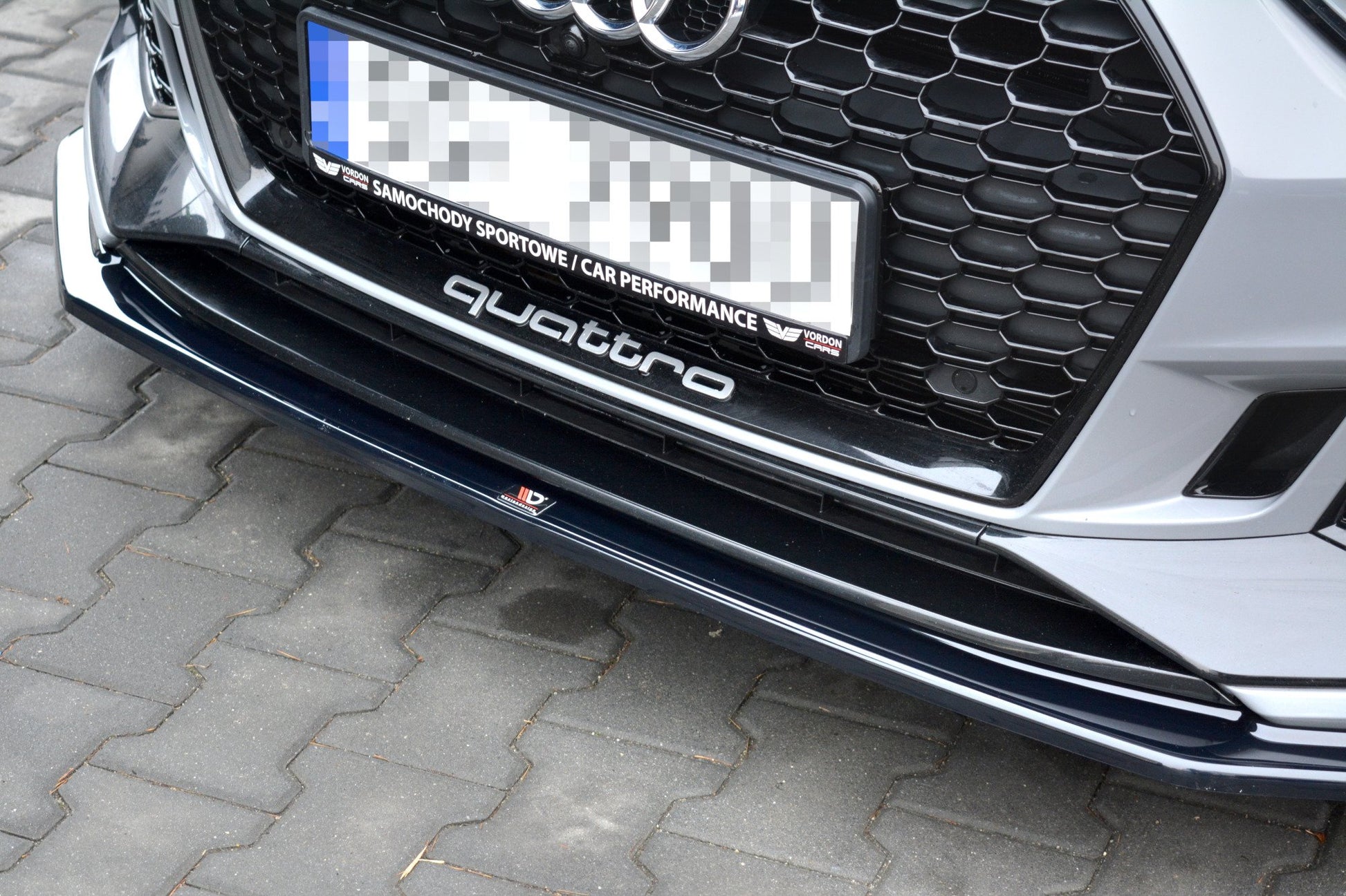 Front Ansatz V.2 für Audi RS5 F5 Coupe / Sportback schwarz Hochglanz