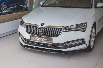Front Ansatz V.2 für Skoda Superb Mk3 FL schwarz matt