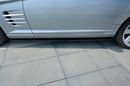 Seitenschweller Ansatz für CHRYSLER CROSSFIRE  schwarz matt