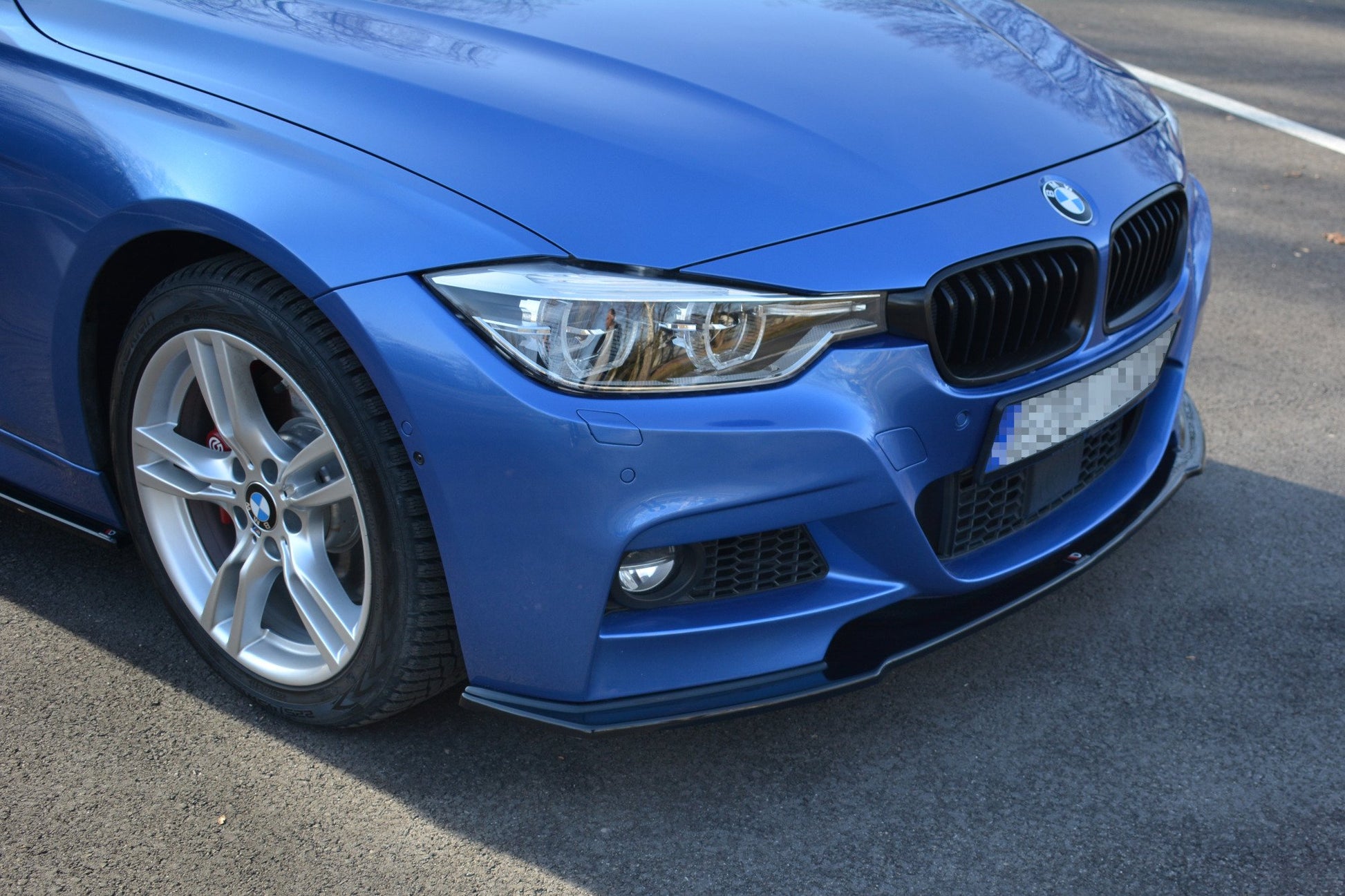 Front Ansatz für BMW 3er F30 FL SEDAN M-SPORT schwarz Hochglanz