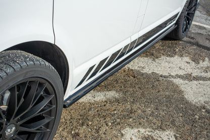 Seitenschweller Ansatz für Volkswagen T6 schwarz Hochglanz
