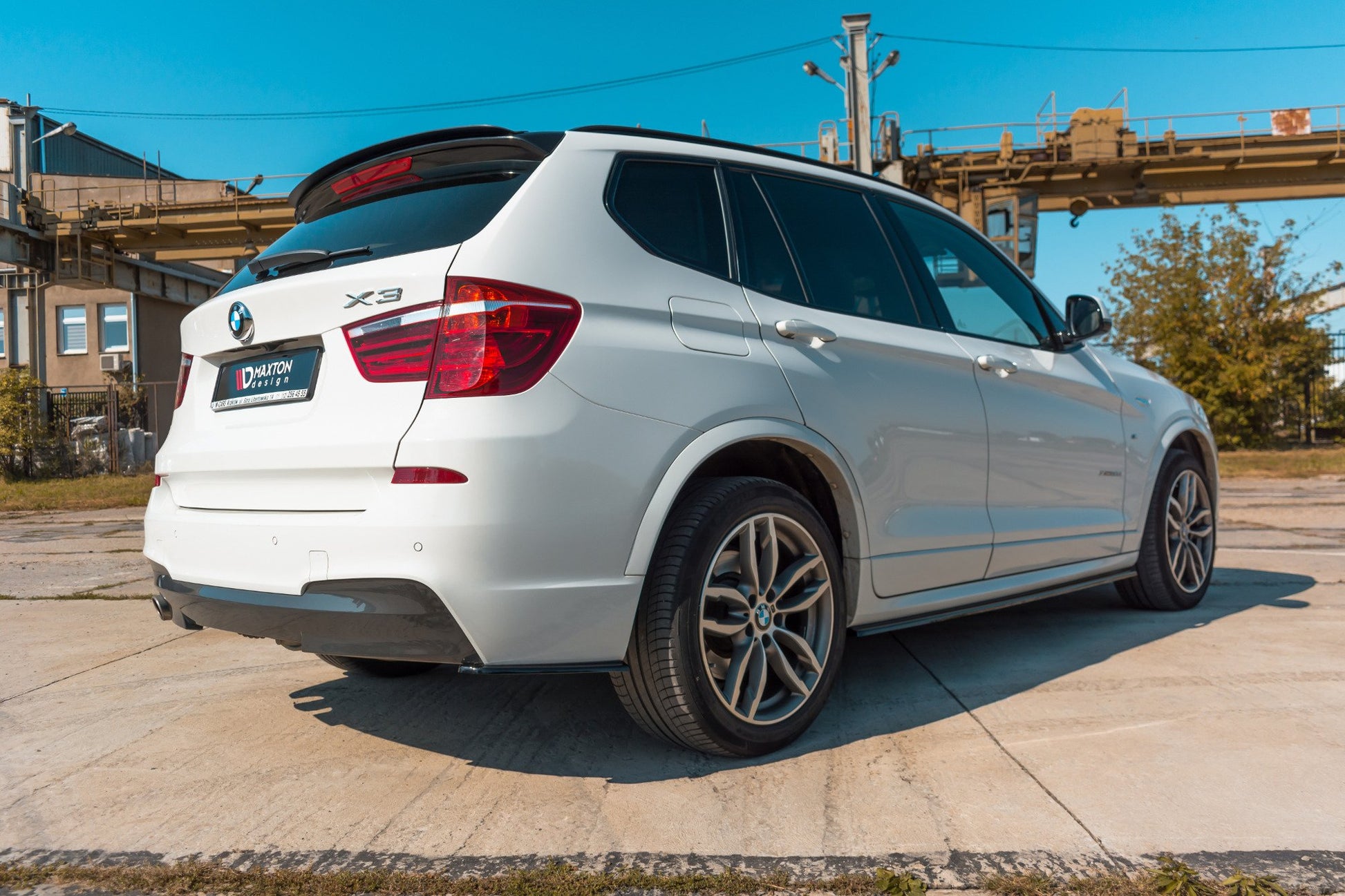 Seitenschweller Ansatz für BMW X3 F25 M-Paket Facelift Carbon Look