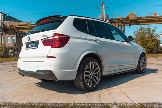 Seitenschweller Ansatz für BMW X3 F25 M-Paket Facelift Carbon Look