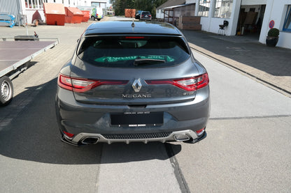 Heck Ansatz Flaps Diffusor für Renault Megane Mk.4 GT-Line schwarz matt