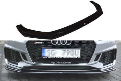 Front Ansatz V.2 für Audi RS5 F5 Coupe / Sportback schwarz Hochglanz
