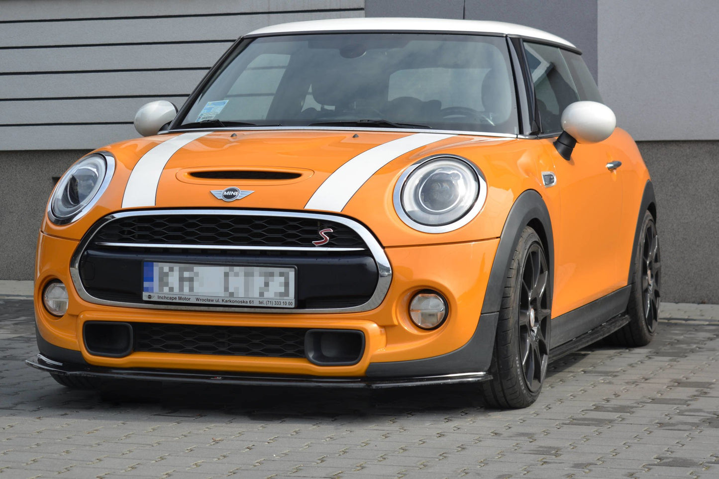 Front Ansatz für MINI COOPER S MK3 vor Facelift 3-Türer (F56) schwarz matt