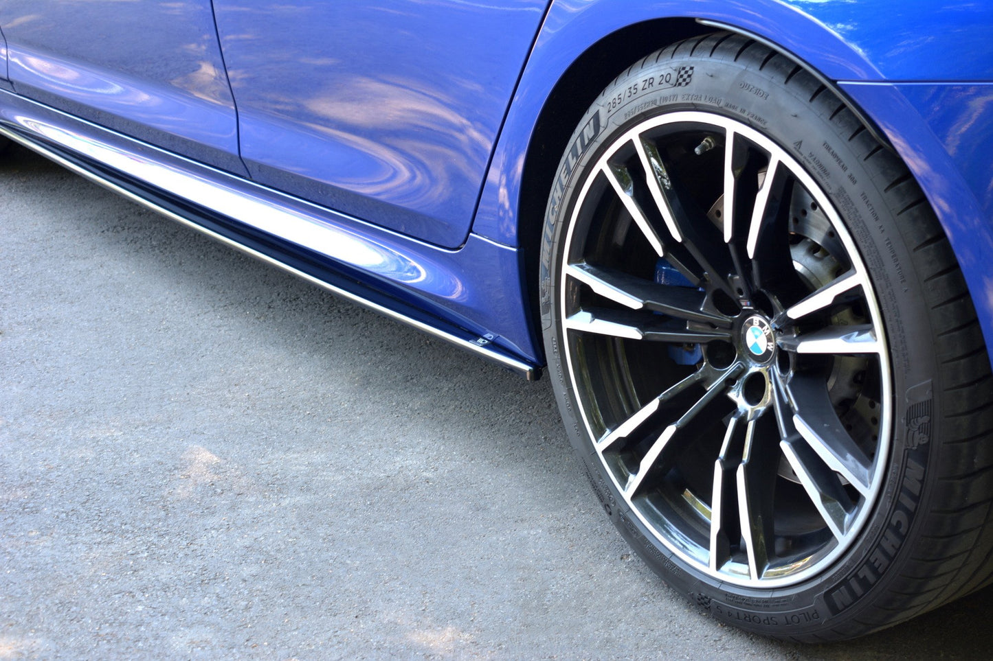 Seitenschweller Ansatz für BMW M5 F90 Carbon Look