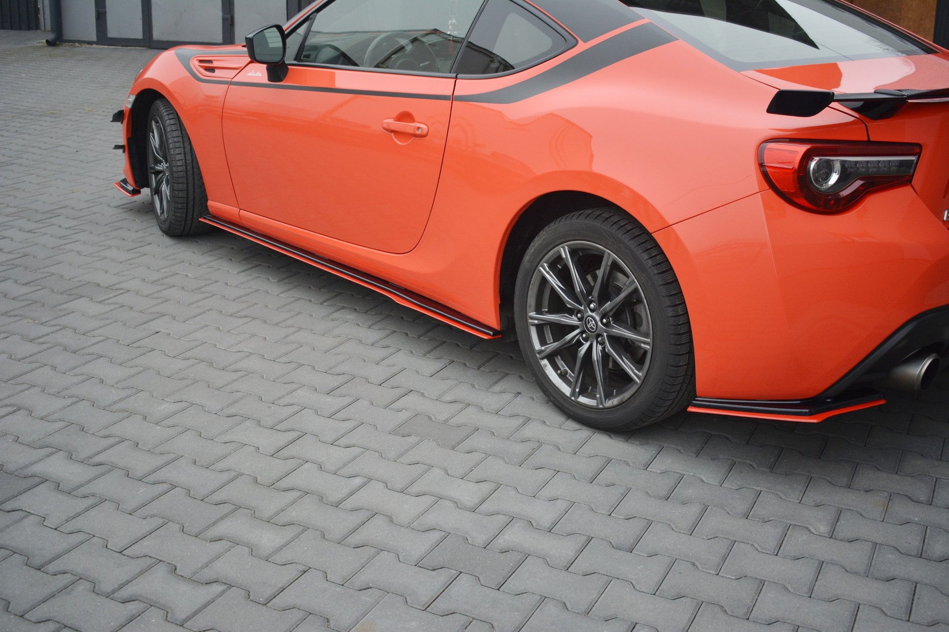 Seitenschweller Ansatz für V.2 für SUBARU BRZ/ TOYOTA GT86 FACELIFT  schwarz matt