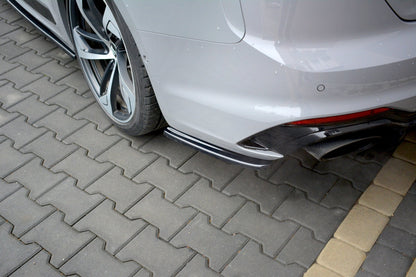 Heck Ansatz Flaps Diffusor für Audi RS5 F5 Coupe  Carbon Look