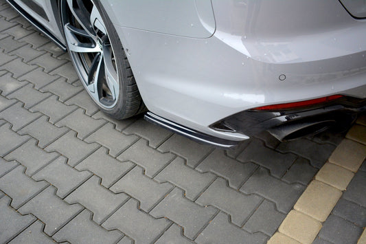 Heck Ansatz Flaps Diffusor für Audi RS5 F5 Coupe  schwarz matt