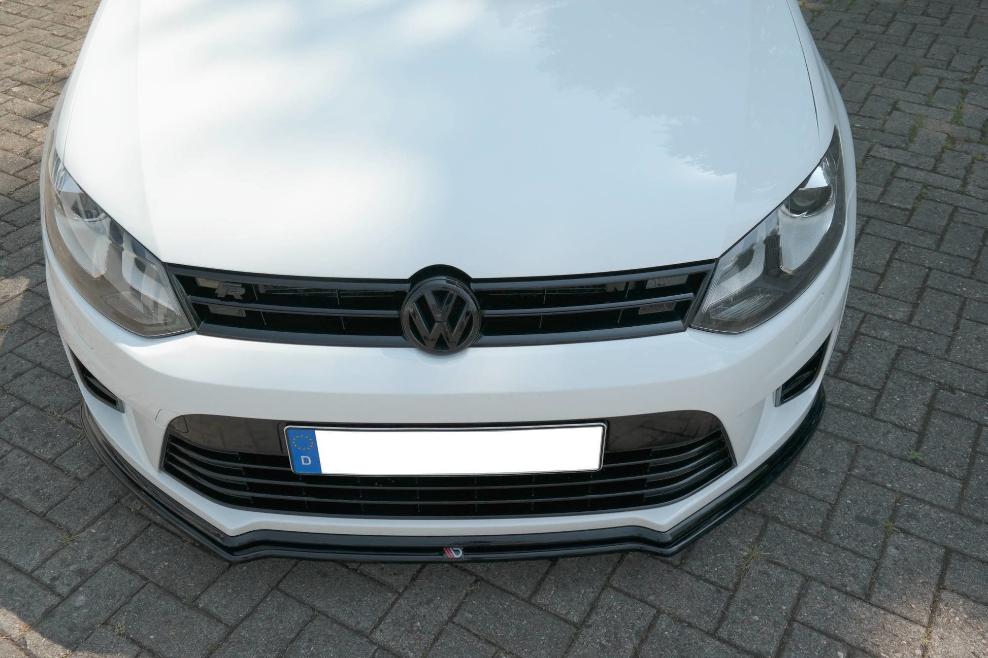 Front Ansatz für VOLKSWAGEN POLO MK5 R WRC schwarz Hochglanz