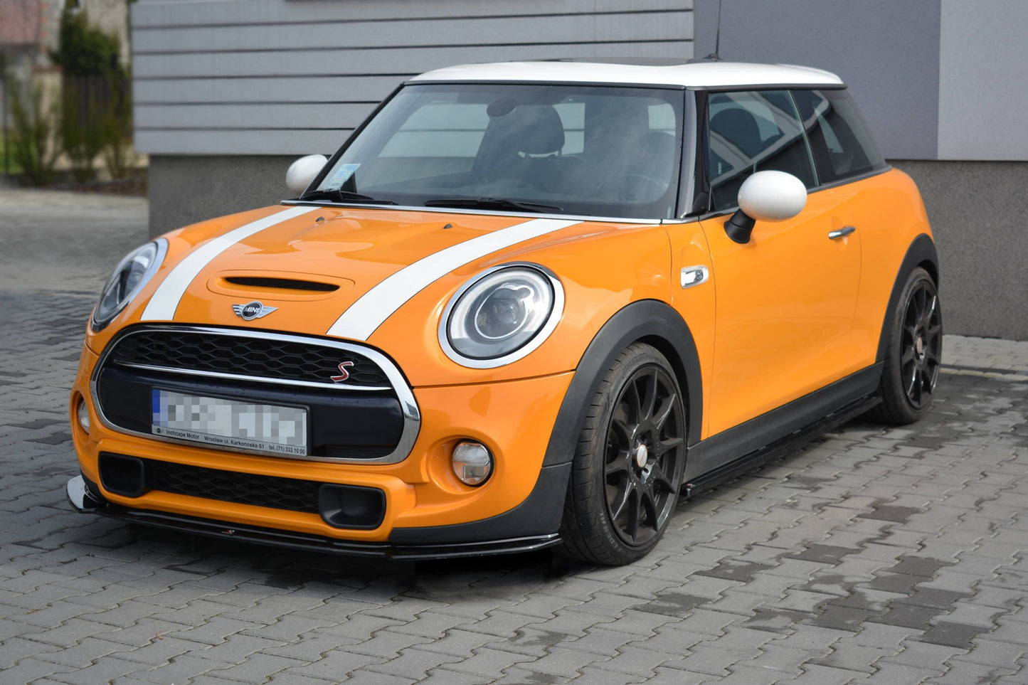 Seitenschweller Ansatz für MINI COOPER S MK3 vor Facelift 3-Türer (F56) schwarz Hochglanz