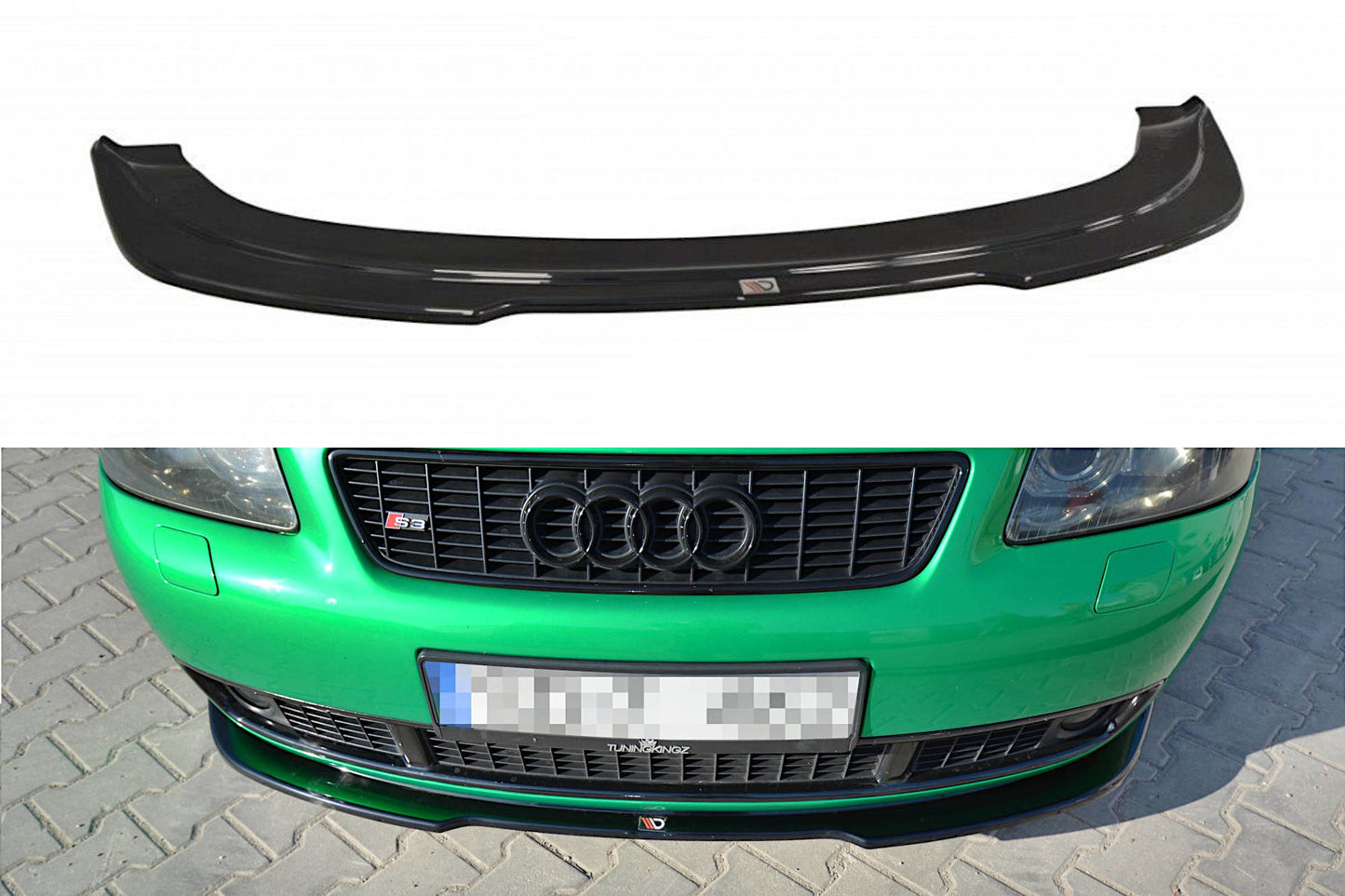 Front Ansatz für AUDI S3 8L schwarz matt
