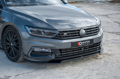 Front Ansatz V.2 für Volkswagen Passat R-Line B8 schwarz matt