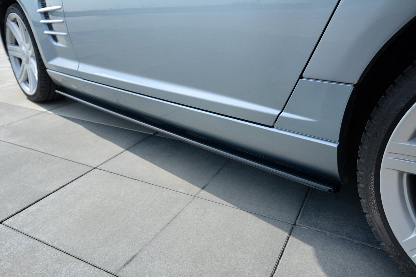 Seitenschweller Ansatz für CHRYSLER CROSSFIRE  schwarz matt