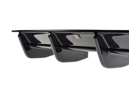 Diffusor Heck Ansatz für VW GOLF 7 R VARIANT FACELIFT  schwarz matt