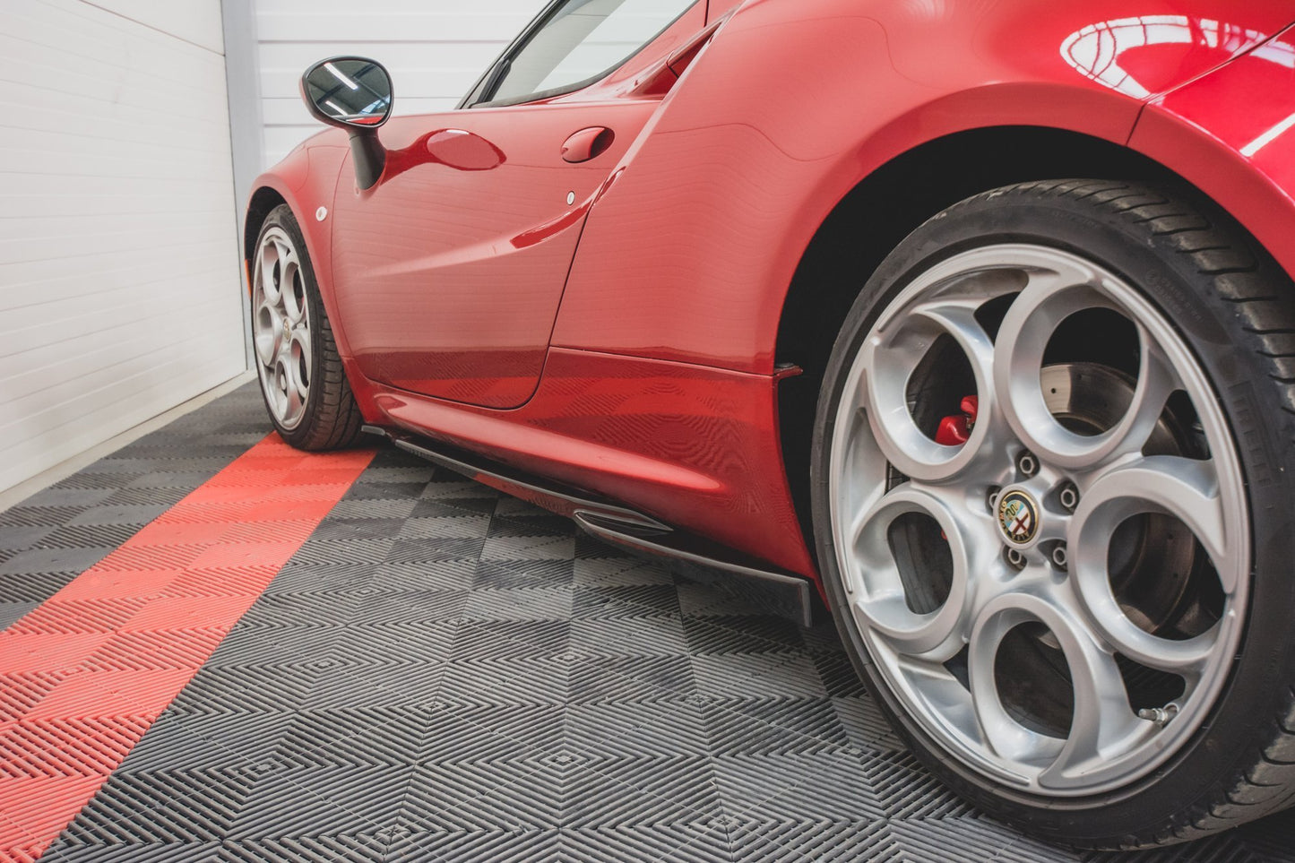 Seitenschweller Ansatz für Alfa Romeo 4C Carbon Look