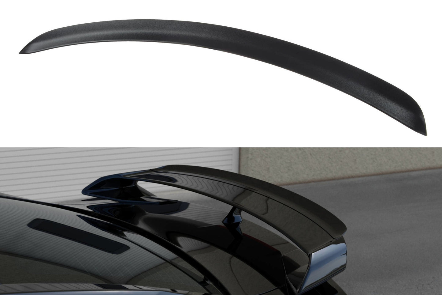 Spoiler CAP für NISSAN GT-R vor Facelift COUPE (R35-SERIES) (2007-2010) schwarz matt