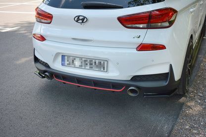 Diffusor Heck Ansatz für Hyundai I30 N Mk3 Hatchback schwarz matt