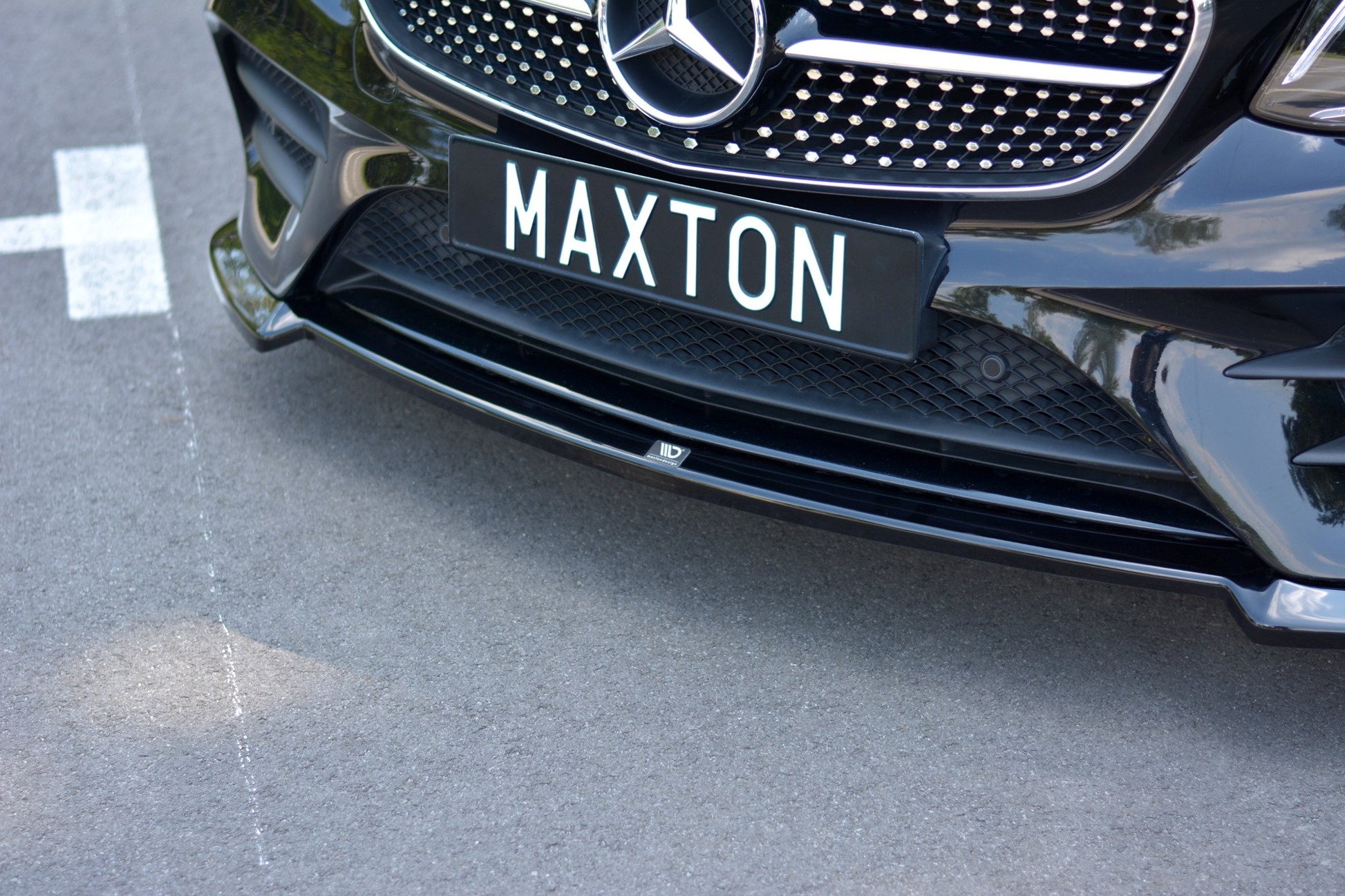 Front Ansatz V.2 für Mercedes-Benz E-Klasse W213 Coupe (C238) AMG-Line schwarz Hochglanz