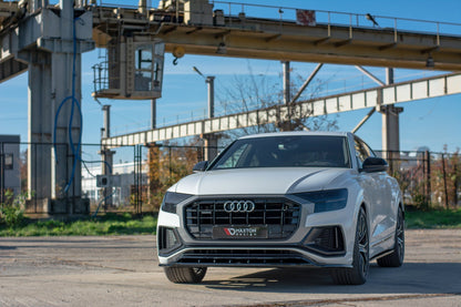 Front Ansatz für  Audi Q8 S-line schwarz matt