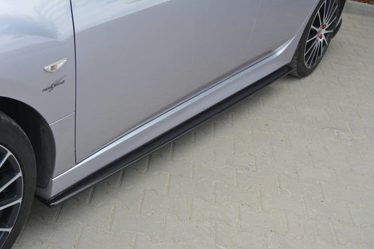 Seitenschweller Ansatz für MAZDA 6 MK2 SPORT HATCH (GH-SERIES) vor Facelift schwarz matt