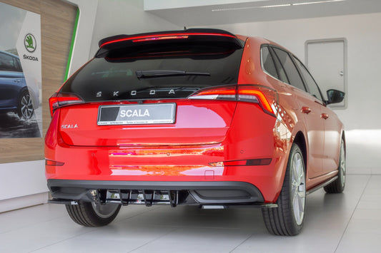 Diffusor Heck Ansatz für Skoda Scala schwarz Hochglanz