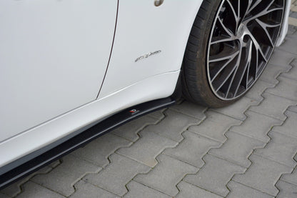 Seitenschweller Ansatz für MASERATI QUATTROPORTE MK5 FACELIFT  schwarz matt