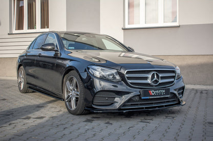 Front Ansatz für Mercedes-Benz  E43 AMG / AMG-Line W213 schwarz Hochglanz