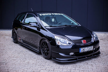 Seitenschweller Ansatz für HONDA CIVIC EP3 (MK7) TYPE-R/S FACELIFT Carbon Look