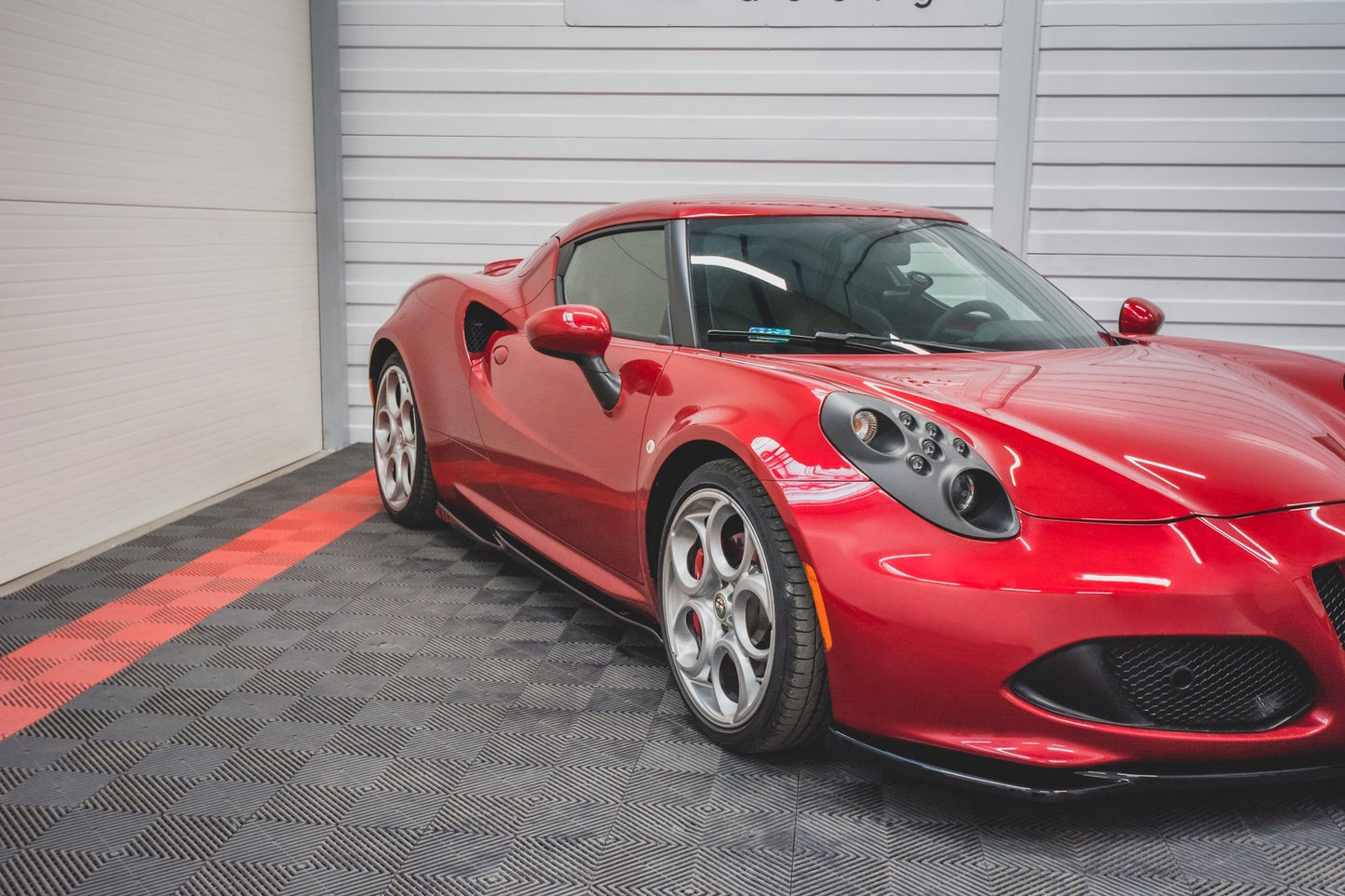 Seitenschweller Ansatz für Alfa Romeo 4C schwarz matt