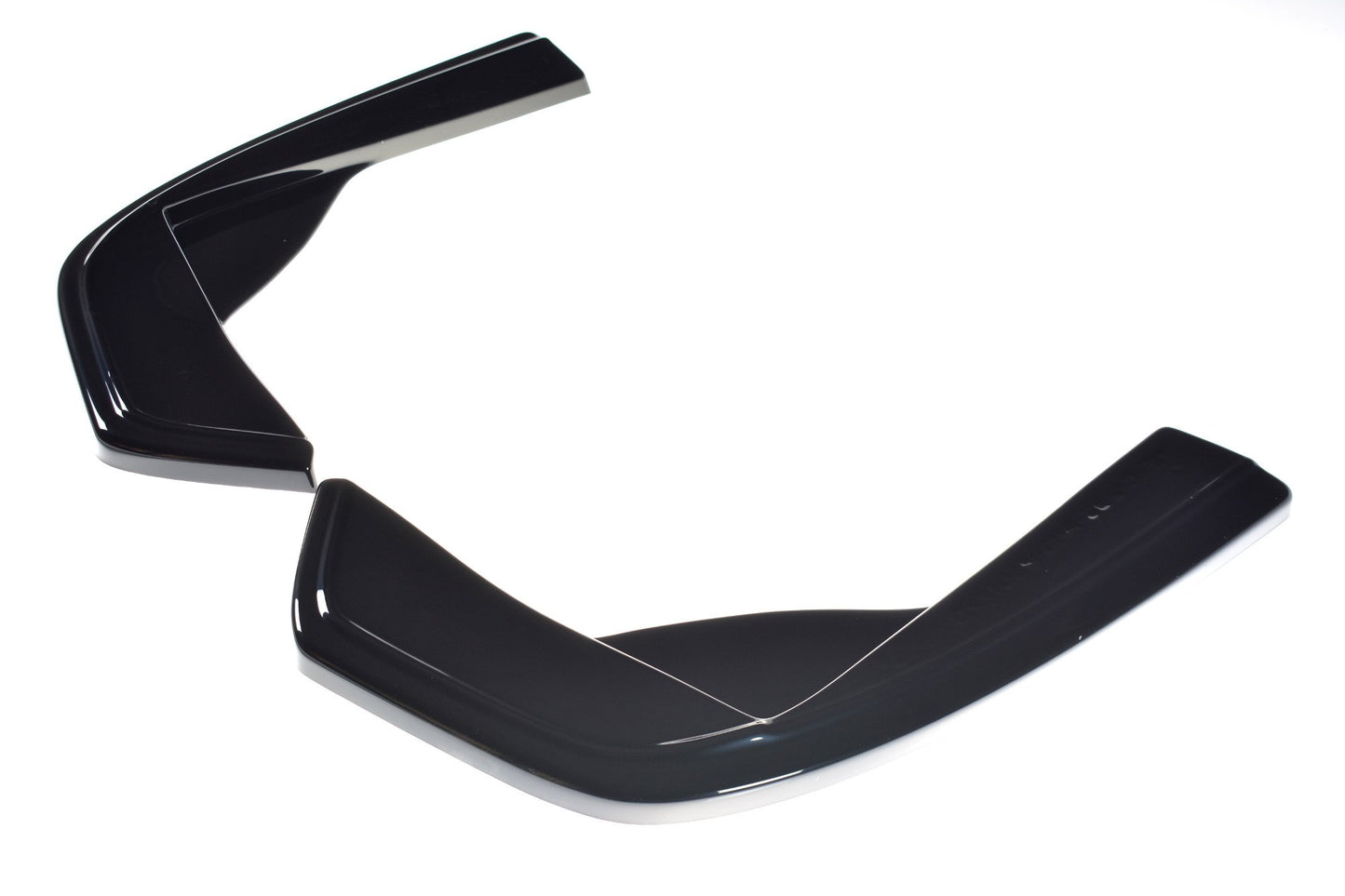 Heck Ansatz Flaps Diffusor für MERCEDES- BENZ C43 AMG W205 schwarz matt