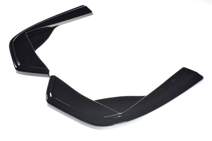 Heck Ansatz Flaps Diffusor für MERCEDES- BENZ C43 AMG W205 schwarz matt