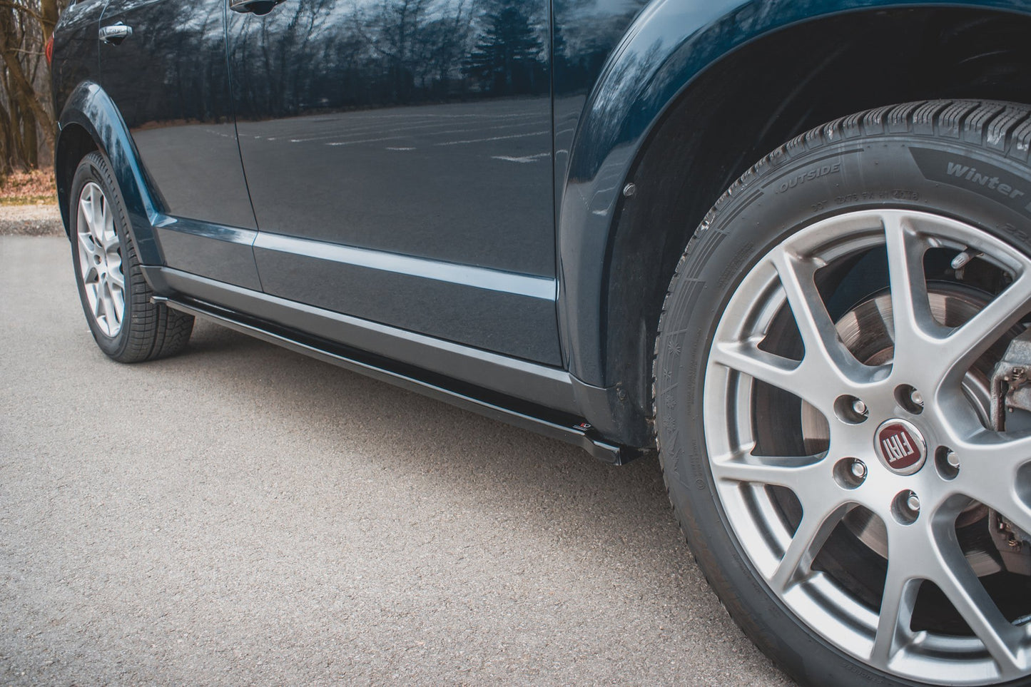 Seitenschweller Ansatz für Fiat Freemont Carbon Look