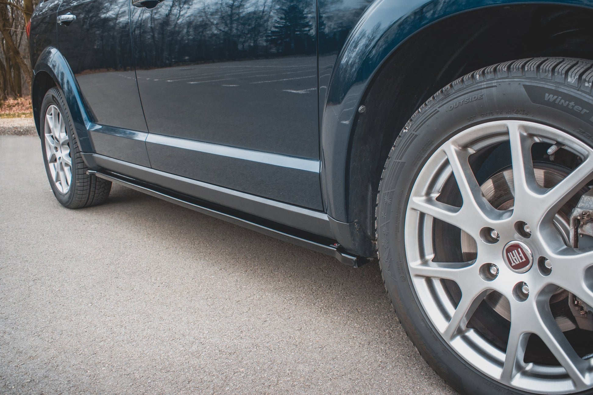 Seitenschweller Ansatz für Fiat Freemont Carbon Look