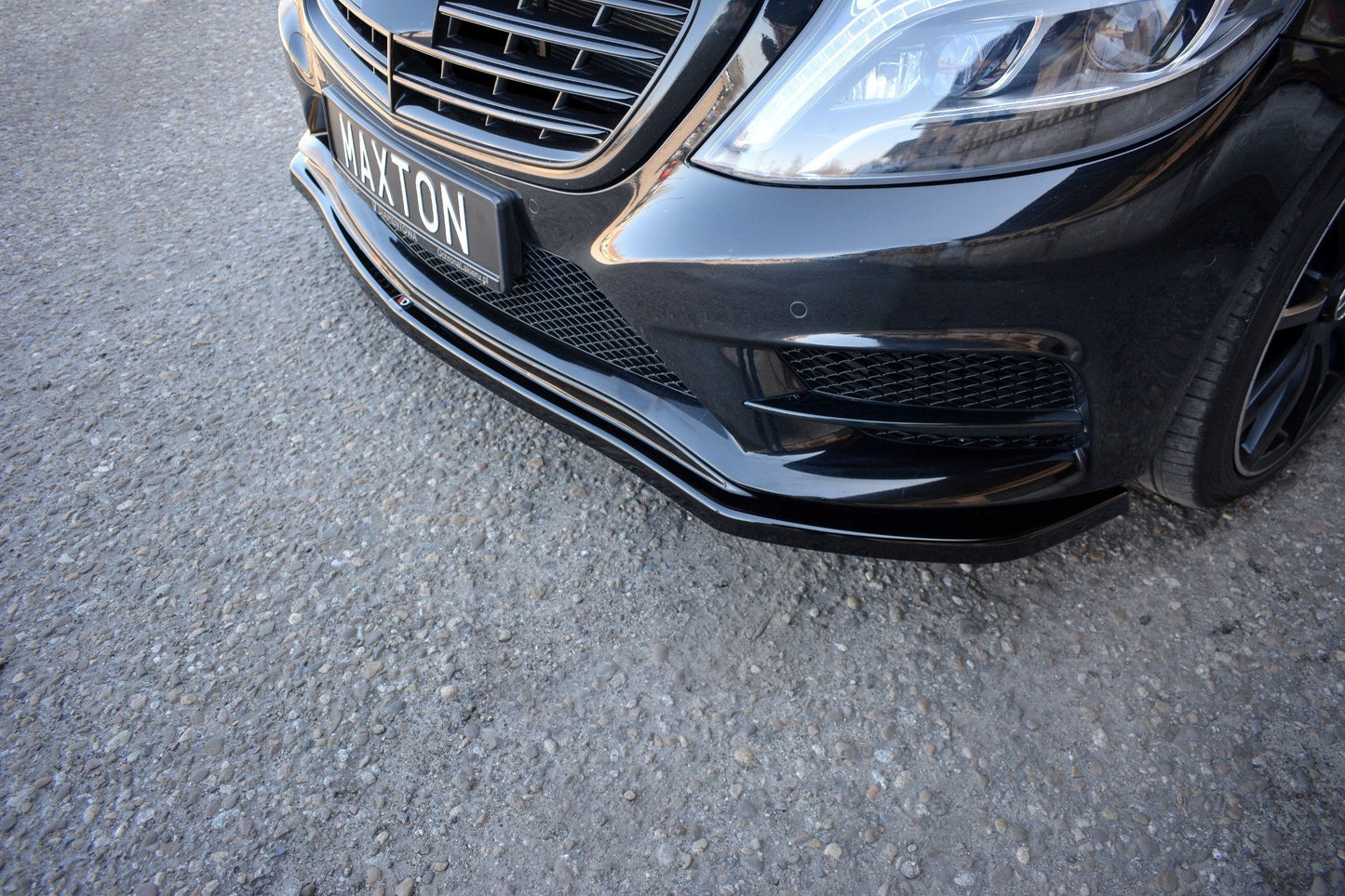 Front Ansatz V.1 für Mercedes S-KLASSE AMG-LINE W222 schwarz matt