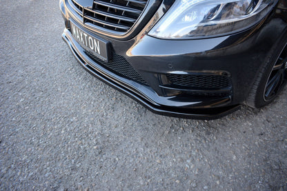 Front Ansatz V.1 für Mercedes S-KLASSE AMG-LINE W222 schwarz matt
