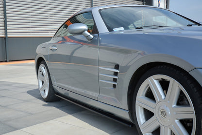 Seitenschweller Ansatz für CHRYSLER CROSSFIRE  schwarz Hochglanz