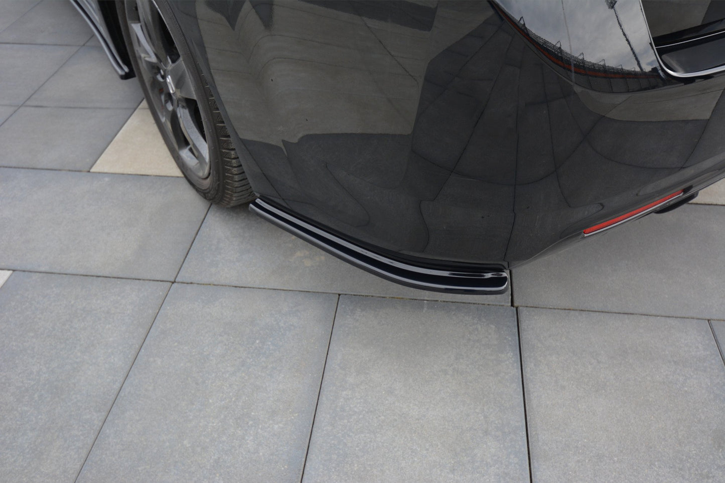 Heck Ansatz Flaps Diffusor für HONDA ACCORD MK8. CU-Serie vor Facelift SEDAN Carbon Look