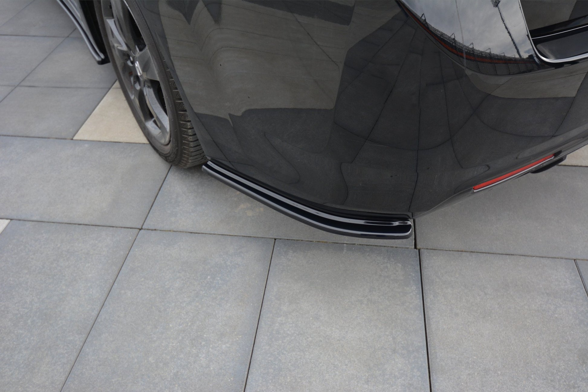 Heck Ansatz Flaps Diffusor für HONDA ACCORD MK8. CU-Serie vor Facelift SEDAN Carbon Look