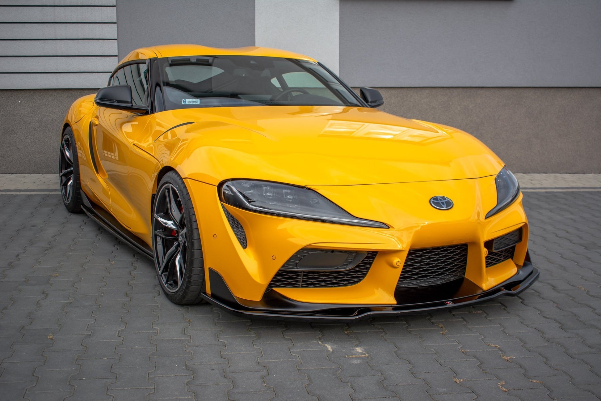 Seitenschweller Ansatz für V.1 für Toyota Supra Mk5 schwarz Hochglanz