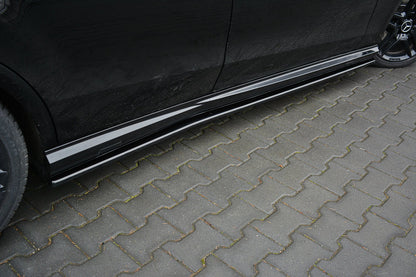 Seitenschweller Ansatz für Mercedes E63 AMG W212  schwarz matt