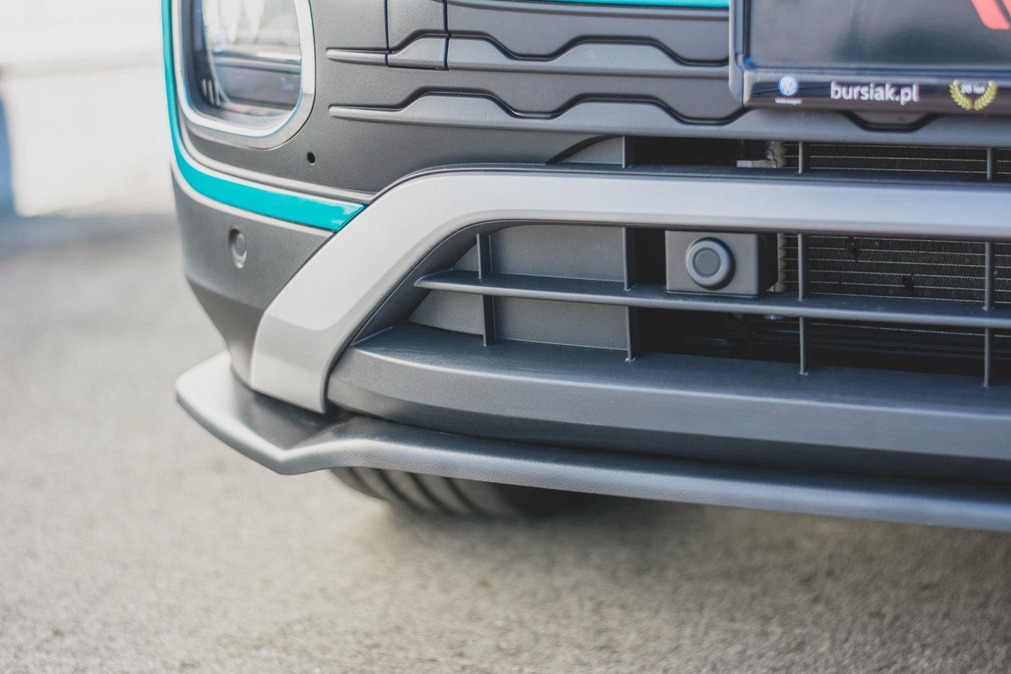 Front Ansatz für Volkswagen T-Cross schwarz matt