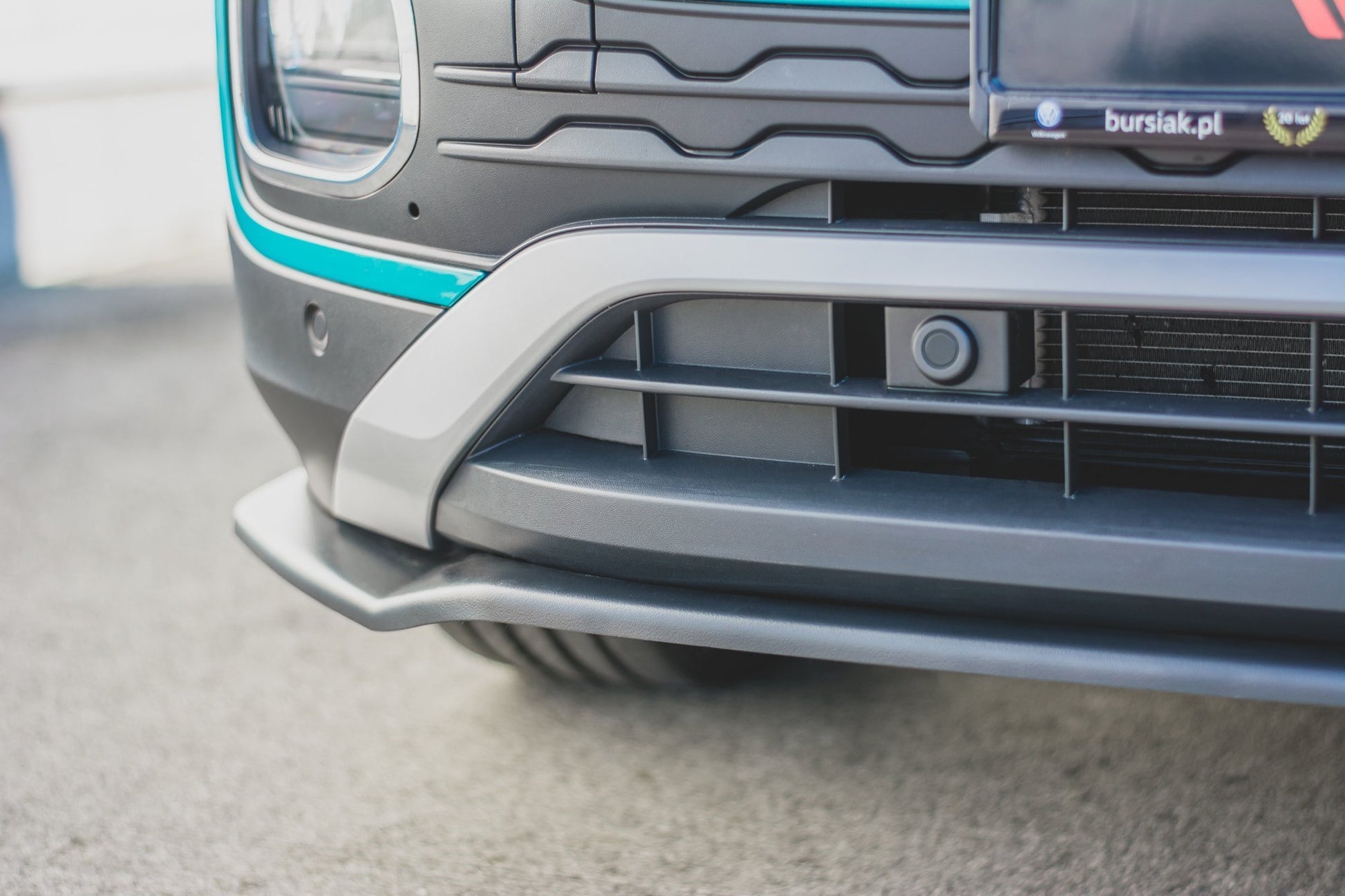 Front Ansatz für Volkswagen T-Cross Carbon Look