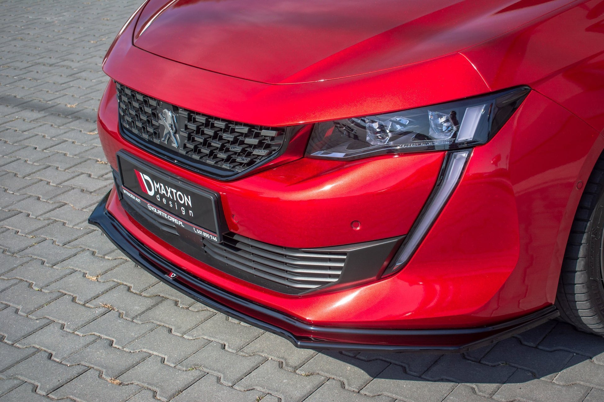 Front Ansatz V.2 für Peugeot 508 Mk2 Carbon Look