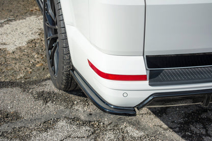 Heck Ansatz Flaps Diffusor für Volkswagen T6 Carbon Look
